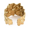 304 Stainless Steel Open Cuff Rings for Women RJEW-A049-01F-G-3