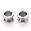 Non-Tarnish 316 Surgical Stainless Steel Grooved Beads STAS-N103-08B-P-1