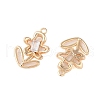 Brass Glass Pendants KK-N254-50A-G-2
