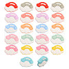 CHGCRAFT 22Pcs 11 Colors Cloud & Rainbow Food Grade Eco-Friendly Silicone Focal Beads SIL-CA0002-94-1