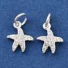 Brass Micro Pave Cubic Zirconia Pendants KK-K300-11S-2