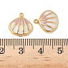 304 Stainless Steel Enamel Pendants STAS-U057-15G-B-3
