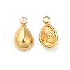 304 Stainless Steel Charms STAS-H214-09G-1