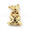 Brass Micro Pave Cubic Zirconia Pendants KK-H433-27G-2