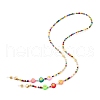 Glass Seed Beads Eyeglasses Chains AJEW-EH00383-04-1