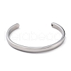 Ion Plating(IP) 304 Stainless Steel Cuff Bangles STAS-C023-03-2