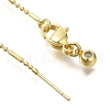 Rack Plating Brass Column & Ball Link Chain Necklaces MAK-L042-06G-2