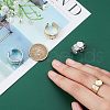 Unicraftale 4Pcs 2 Colors 304 Stainless Steel Open Cuff Ring Findings STAS-UN0038-04-3