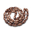 Baking Painted Glass Beads Strands DGLA-S115-22x10mm-S78-2