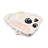Luminous Alloy Enamel Pendants ENAM-T021-11P-4