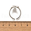 Brass Cuff Rings for Women RJEW-G347-16P-5