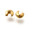 304 Stainless Steel Crimp Beads Covers X-STAS-P239-34G-03-2