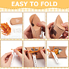 BENECREAT 30Pcs Maple Leaf Pattern Kraft Paper Pillow Candy Boxes CON-BC0007-48-4