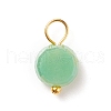 Electroplate Opaque Glass Charms PALLOY-JF01538-2