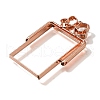 Alloy Open Back Bezel Pendants PALLOY-I223-10RG-2