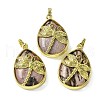 Natural Rhodonite Pendants G-G900-01G-23-1