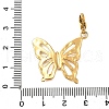 Butterfly 304 Stainless Steel Pendant Decorations STAS-R159-15G-3