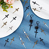 SUNNYCLUE 60Pcs 3 Colors Tibetan Style Alloy Pendant FIND-SC0007-50-4