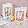 Rectangle Paper Storage Bags with Handle ABAG-WH0046-26B-01-4