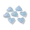 Rainbow Iridescent Plating Acrylic Beads OACR-A010-04A-3