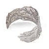 Fashionable Texture 304 Stainless Steel Cuff Bangles for Women BJEW-D048-05P-3