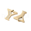 Real 14K Gold Plated 304 Stainless Steel Pendants STAS-L022-157G-Y-2