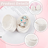 Oval Shape Velvet Rings Storage Gift Boxes CON-WH20001-06A-6