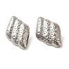304 Stainless Steel Stud Earrings for Women EJEW-U019-01P-02-2