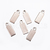 Ion Plating(IP) 304 Stainless Steel Pendant End Piece STAS-E127-07RG-1
