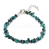Natural Chrysocolla Chips Bracelets for Women BJEW-H623-01S-09-4