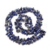 Natural Lapis Lazuli Chip Bead Strands X-G-M205-14-2