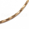 304 Stainless Steel Snake Chain Anklets AJEW-G024-07G-A-3