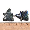 Natural Labradorite Carved Pendants G-B085-11P-3