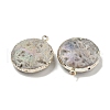 Electroplated Natural Druzy Agate Pendants G-A229-01C-2