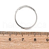 304 Stainless Steel Adjustable Open Cuff Statement Rings RJEW-C083-19P-02-5