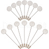 SUNNYCLUE 60 Sets 2 Size Round Tray Brass Stick Lapel Pins KK-SC0005-01-1