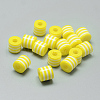 Opaque Stripe Resin Beads RESI-S343-8x8-M-2