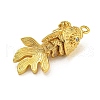 Rack Plating Brass Micro Pave Cubic Zirconia Pendants KK-U035-11G-2