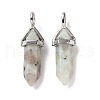 Natural Sesame Jasper Pointed Pendants G-K329-40P-2