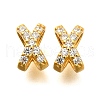925 Sterling Silver Micro Pave Clear Cubic Zirconia Beads STER-B006-20G-1