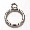 Tarnish Resistant Ring 304 Stainless Steel Pendants STAS-F075-P17A-1