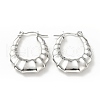 Non-Tarnish 304 Stainless Steel Teardrop Hoop Earrings for Women EJEW-G293-12P-1