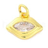 Rack Plating Brass Micro Pave Cubic Zirconia Charms KK-F881-04G-04-1
