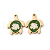 304 Stainless Steel Enamel Charms STAS-U060-02G-04-1