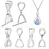   6Pcs 3 Style 925 Sterling Silver Pendant Bails STER-PH0002-19-1