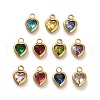 304 Stainless Steel Rhinestone Pendants STAS-B084-01G-1