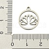 Non-Tarnish 201 Stainless Steel Pendants STAS-M015-08P-3