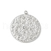 304 Stainless Steel Rhinestone Pendants STAS-Z122-53P-1