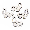 Autumn Theme Unfinished Natural Poplar Wood Pendants WOOD-N006-60-1