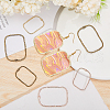 CHGCRAFT 48Pcs 12 Styles Alloy Open Back Bezel Pendants FIND-CA0008-83-4